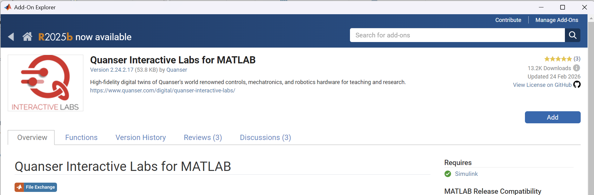 Quanser Interactive Labs for MATLAB