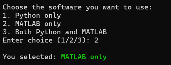 MATLAB Software Option